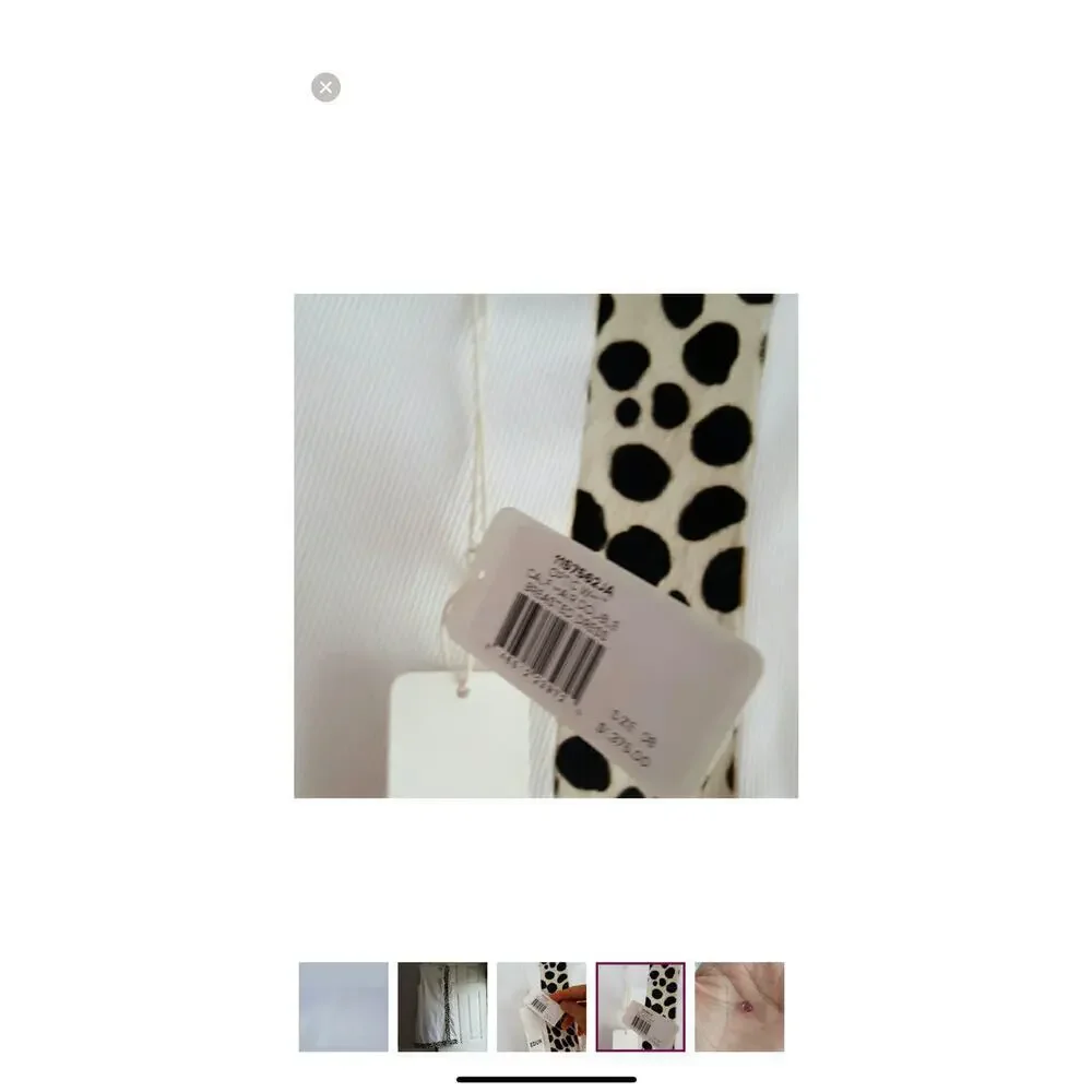 Edun Dress white and animal print. Chic stylish design. - Picture 4 of 11